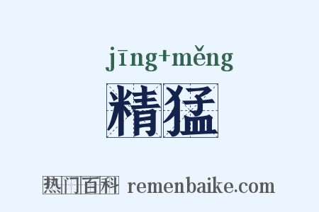 精猛是什么意思的图片